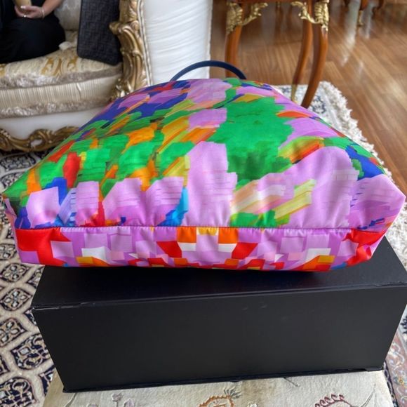 Chanel Geometric Multicolor Nylon Tote - Picture 6 of 6